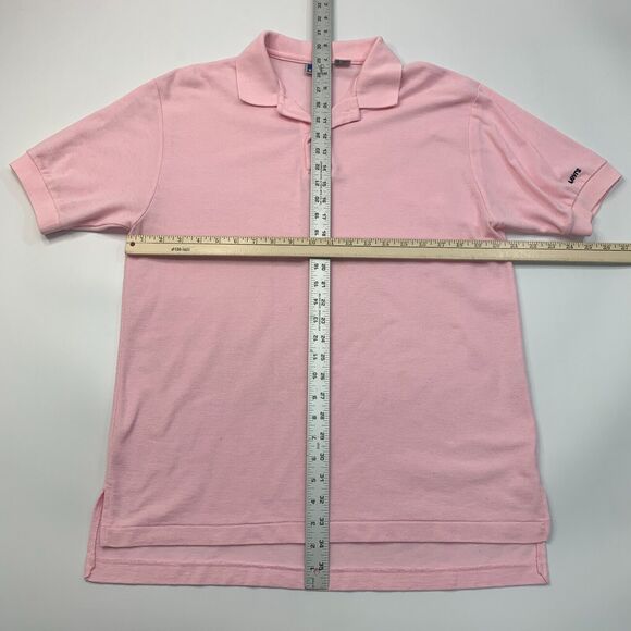 Vintage Levis Polo Shirt Mens L Large SLIM Dusty Peach High Low Hem Performance - Picture 5 of 10